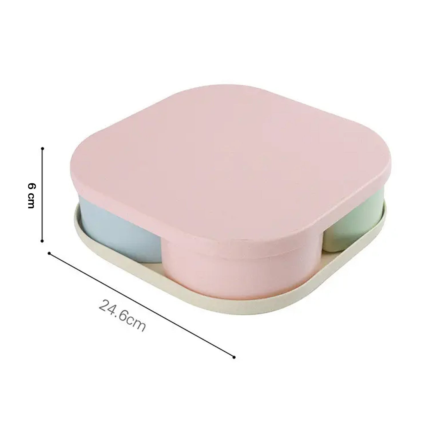 7151 Candy Box Large Capacity Space-saving Compartment Design Creative Divided Food Fruit Plate for Living Room 7151 Candy Box Large Capacity Space-saving Compartment Design Creative Divided Food Fruit Plate for Living Room